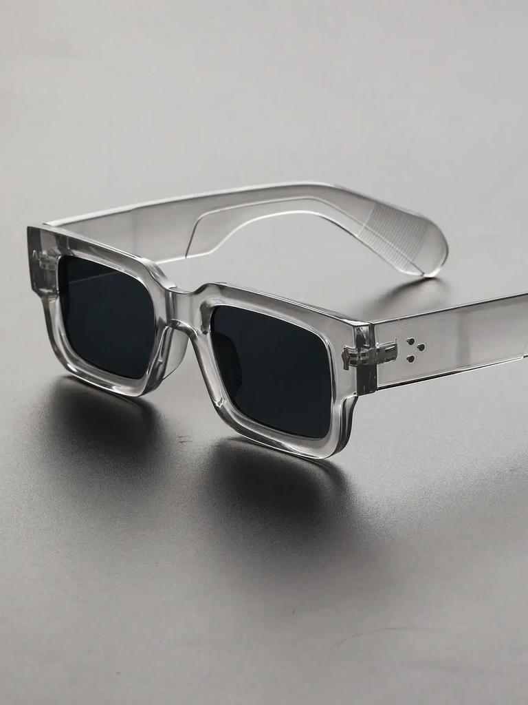 1PC Plastic Geometric Frame Fashion Decorative Glasses DailyTravel Driving