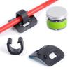 2set Stick-on Cable Guide Aluminum Bike Oil Tube Fixed Clamp Adapter Bicycle Shift Brake Housing Line Tubing U Buckle Tube