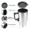 Quick-Heat Car Electric Kettle 12V Travel Heated Thermal Mug Anti-scald Car Water Warmer  Camping