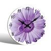 Wooden Retro Sunflower Clock Modern Round Silent Wall Clock Non-Ticking Hanging Wall Decor Clocks Bathroom