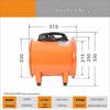 Portable Industrial Axial Blower Fan CN Plug (adapter Included)