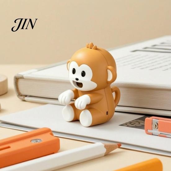 Mini Desk Fan Monkey Clip-on for Cup Bowl, Portable Holder Cooling Hot Travel Soup Coffee, 3 Speed Rechargeable Coffee Chiller, Neck Hanging