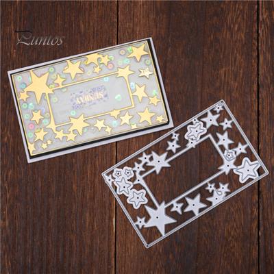 Matrice de découpe en forme d'étoile à cinq branches pour bricolage, scrapbooking, cartes en papier, artisanat, pochoir