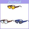 Triangular Sunglasses For Men And Women Uv400 Fashion Outdoor Eyewear With Gray Lenses For Street Style