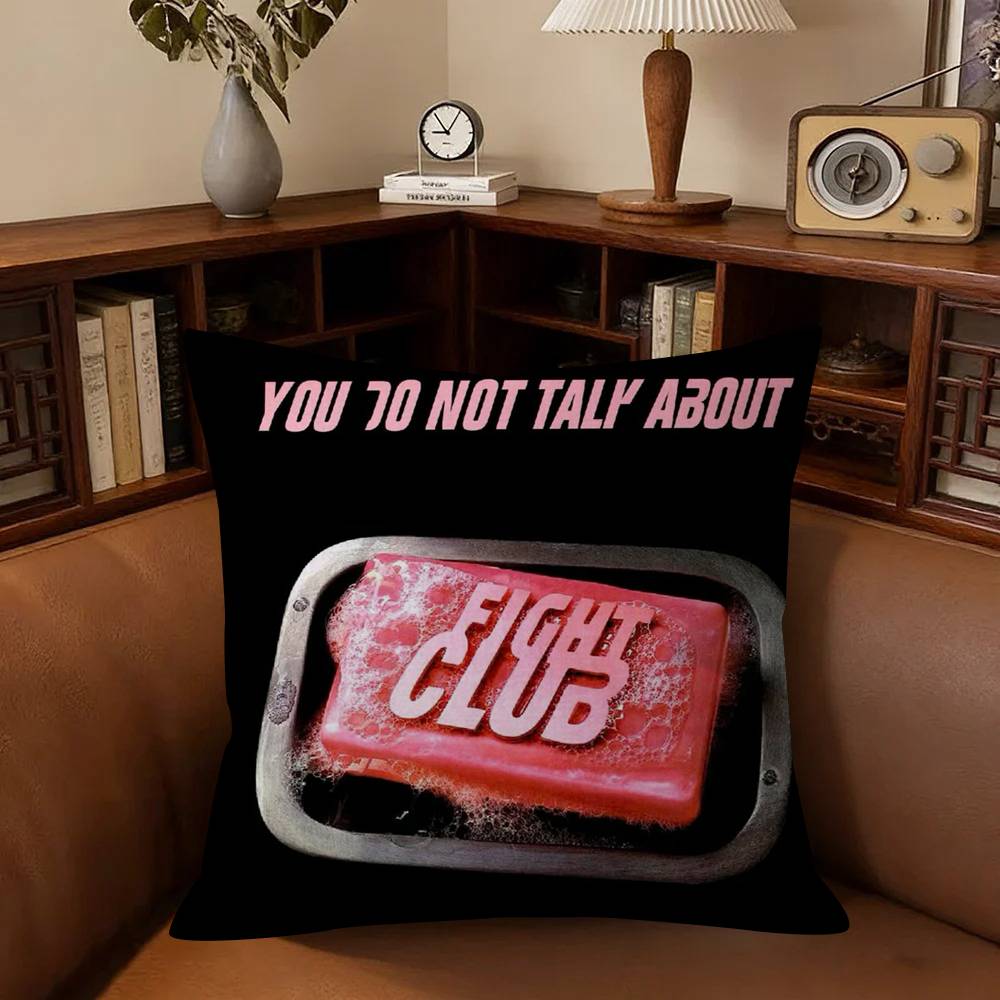Movie F-Fight C-Club Cushion Cover Car Throw Pillow Case For Sofa Car Christmas Gift 40X40Cm 45X45Cm