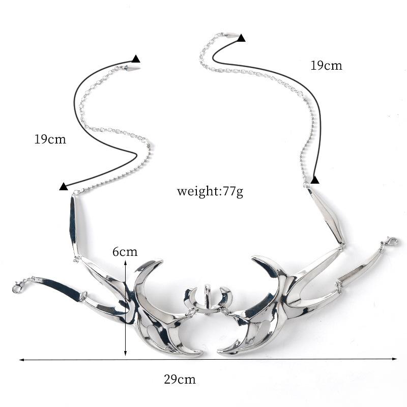 Cyberpunk Metallmaske – Futuristischer verstellbarer Gesichtsschmuck, Unisex Mechanische Gothic Lippen-/Ohrringe