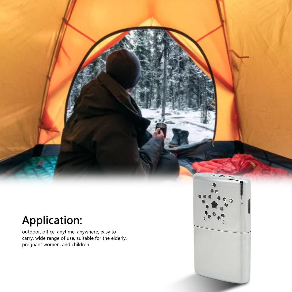 Portable Mini Fuel Hand Warmer Pocket Safe Reliable Handy Hand Warmers Head for Outdoor OfficeFive Pointed Star Hand Warmer