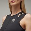 Adidas Letter And Number Print Slim Fit Zip Design Sleeveless Tank Top Women Tops Black IR7103