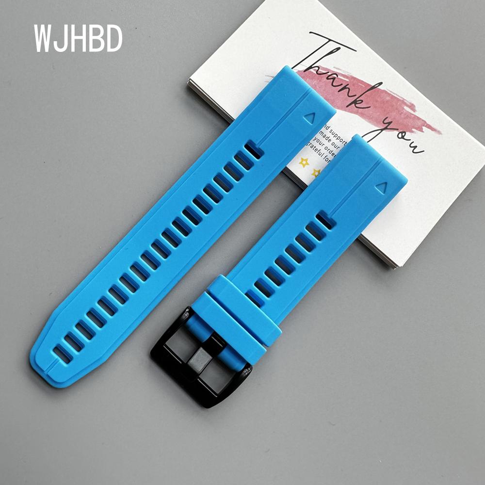 QuickFit 22mm 26mm Strap For Garmin Quatix 8 7 6 5 Sapphire Tactix 8 7 Pro Delta Bravo Silicone Band Fenix 7X 7 6X 6 5X Bracelet