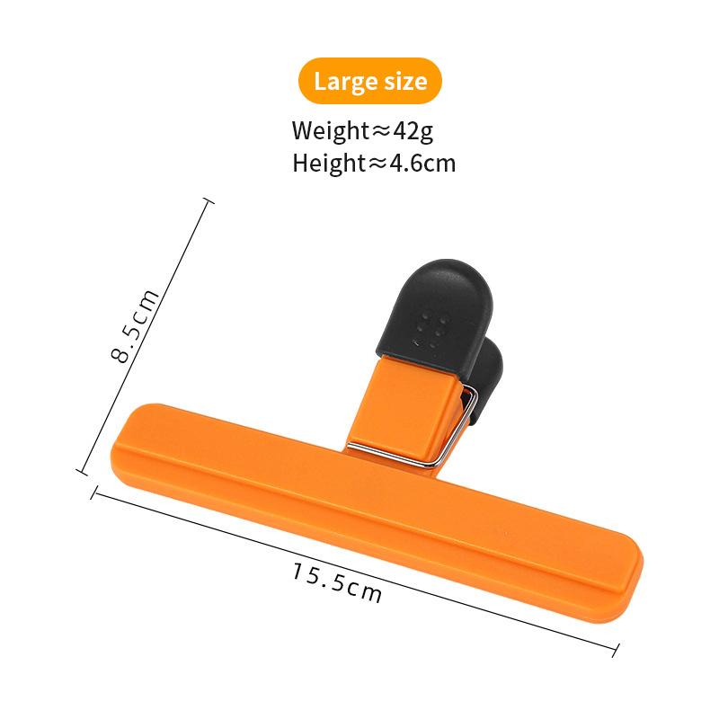 2pcs Portable Kitchen Storage Food Snack Sealed Bag Clip Large Potato Chips Bag Clip Plastic Tool Food Clip for Coffee Bread Bag