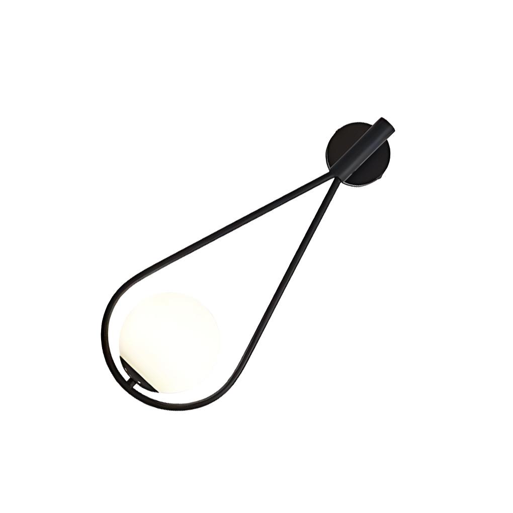 

Metal Glass Ball Wall Lamp Suitable For Any Room Easy Installation Modern Wall Light Decorative