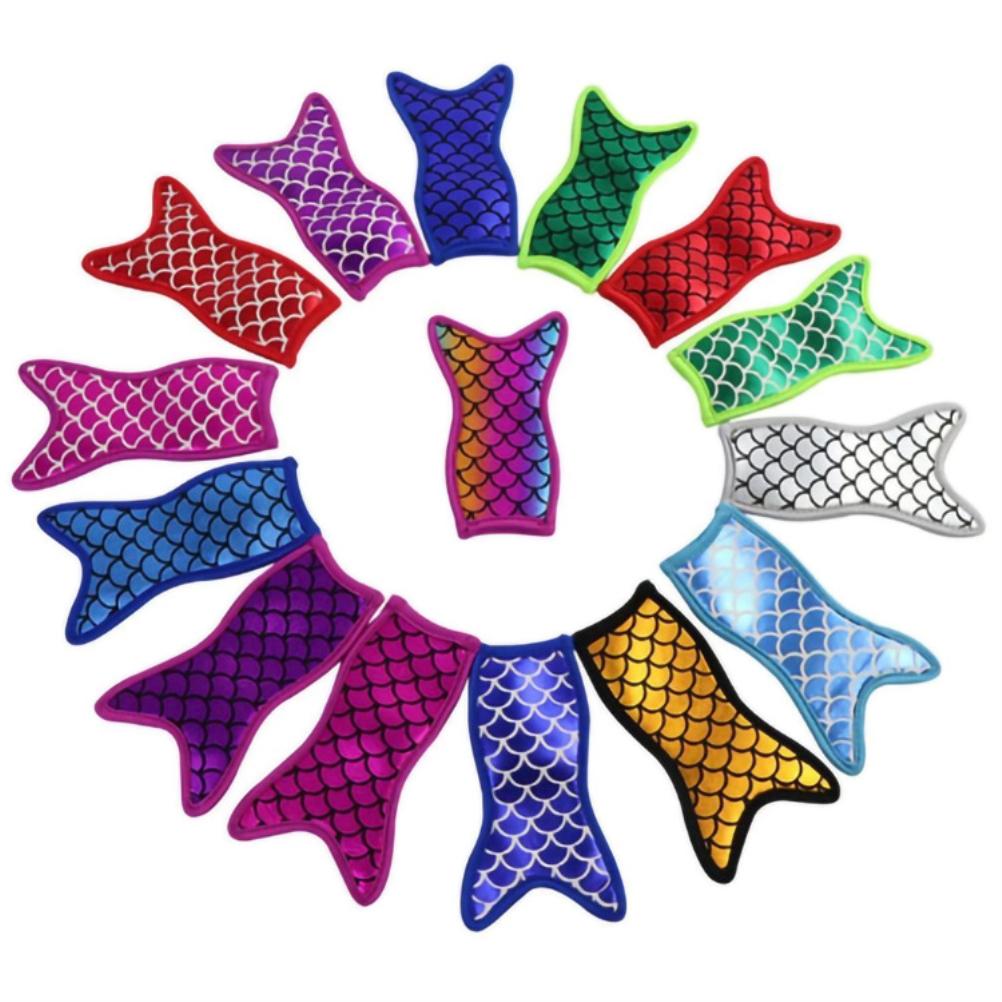 5Pcs Sicle Holder Bags Mermaid Ice  Sleeves Freezer Reusable Neoprene Sicle Covers for Summer