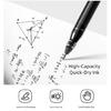 30Pcs Refillable Gel Pen 0.5mm Needle Point Black/Blue/ Red Inks Quick Drying Comfortable Grip Gel Inks Pen For Office