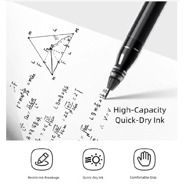 30Pcs Refillable Gel Pen 0.5mm Needle Point Black/Blue/ Red Inks Quick Drying Comfortable Grip Gel Inks Pen For Office