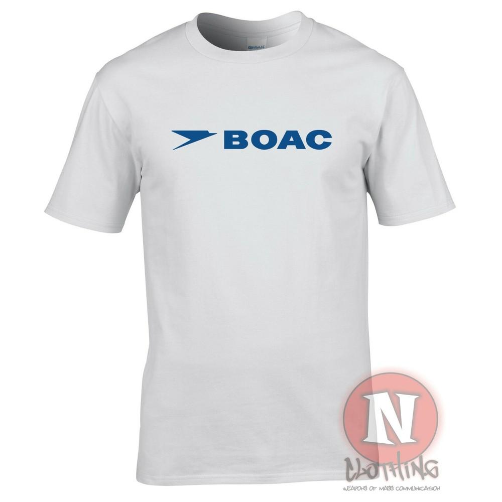 Boac TShirt Classic Logo Airline Brand New Flight Crew Teeshirt Airport
