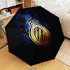 Golden Club Atletico Emblem Automatic Folding Umbrella - 8-Rib Travel Umbrella with Auto Open/Close & Portable Gifts for Holidays or Birthdays