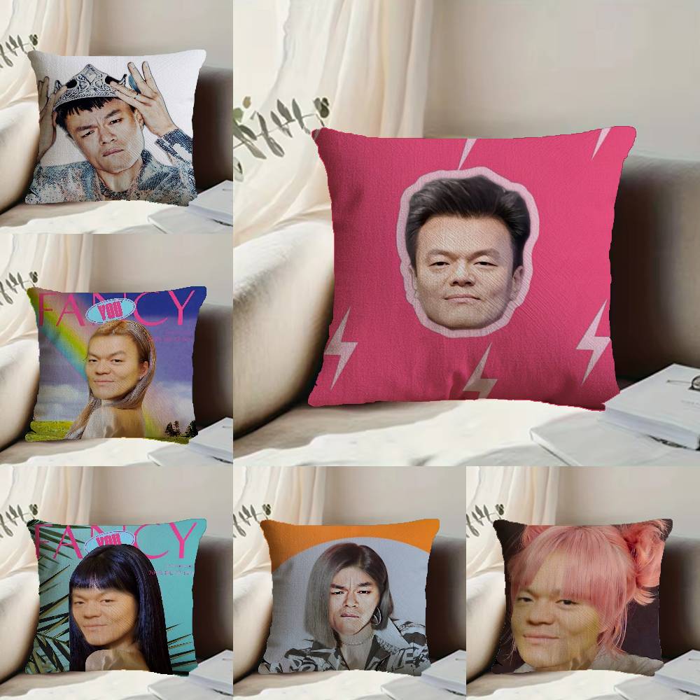 Funny J-JYP Meme Pillow Case Anti-dustmite Pillowcase Invisible zipper silky short plush Sofa cushion cover