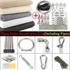 Wave Retractable Sunshade Net Telescopic Awning Outdoor Sun Shading Sail Garden Sunblock Nettings Swimming Pool Sun Shade Canopy