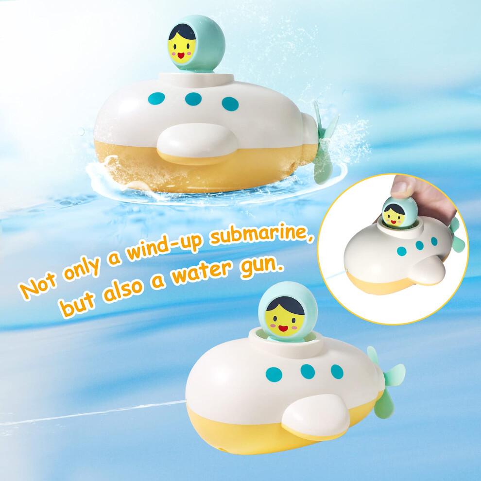 PATIFEED Badespielzeug Geschenke für Kinder im Alter von 3 4 5 6 7 8+ Jahren Jungen Mädchen Kleinkinder - Schwimmbecken Badewanne Wannen Spielzeug für Kleinkinder, Stapelbecher mit Aufziehmechanismus