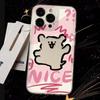 A Lively Little Dog Phone Case for Couples Lovers for iPhone 17 Air 11 12 13 Mini 14 Plus 15 16 Pro Max X XR Cartoon Dog Cover