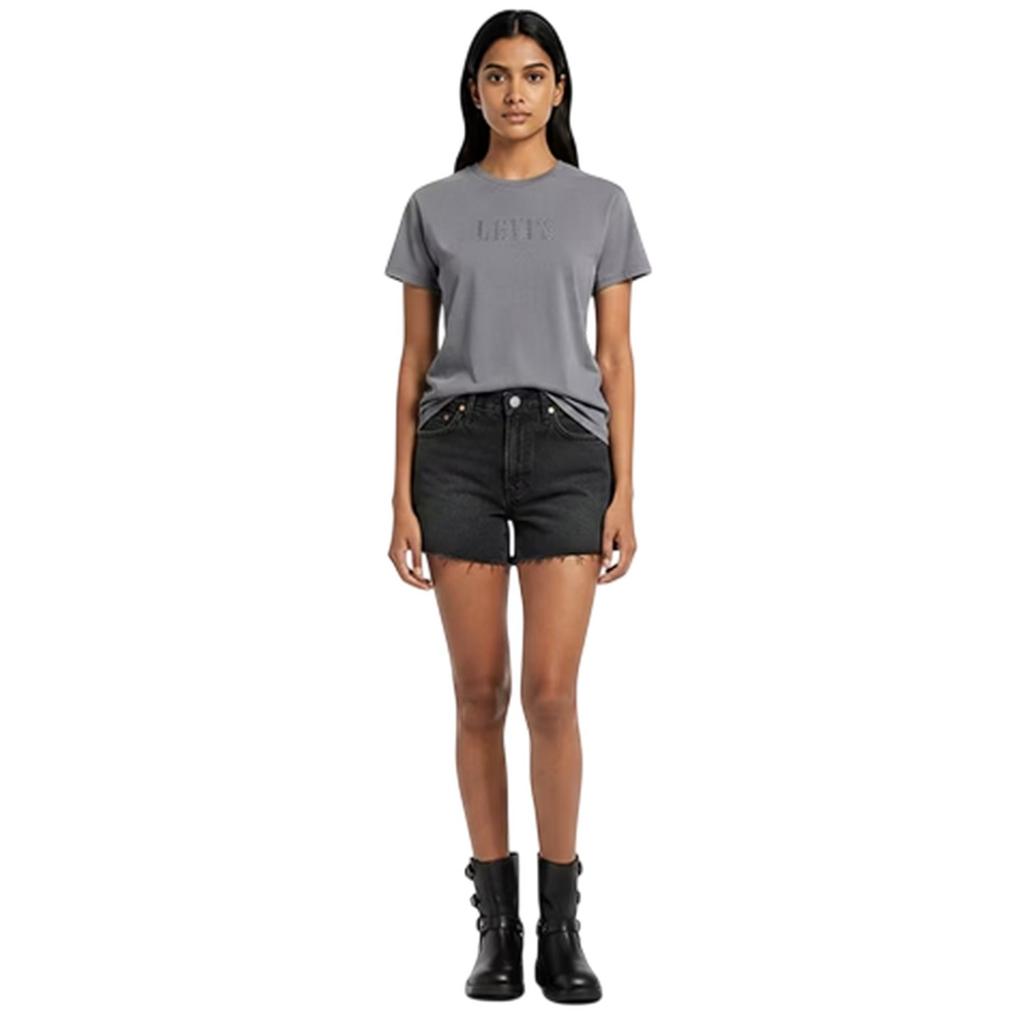 Levis Womens/Ladies Ribcage Denim Shorts
