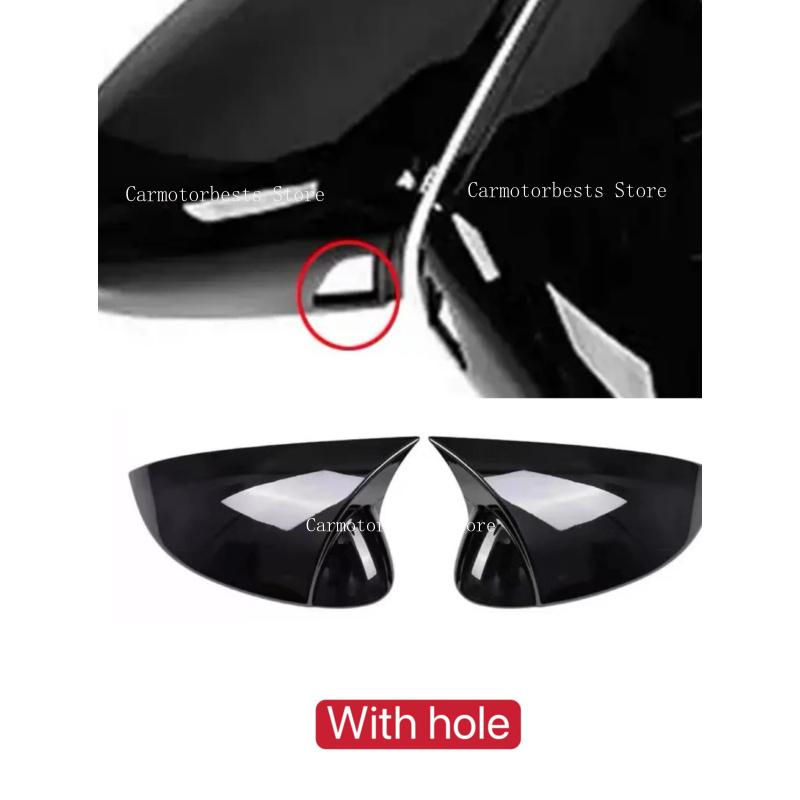 Car  Rearview Side Mirror Cover Fit For VW Golf 8 MK8 R-Line - Wing Cap Rear View Case Trim Carbon Fiber