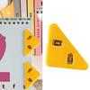 Corner Paper Clip Triangular Cute Adjustable Book Page Clamp Bookmark for Documents Bills Yellow