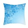 Ice and Snow Series Christmas Pillowcase, Blue Ice and Snow Ins Windblown Hair Pillowcase, American Cushion