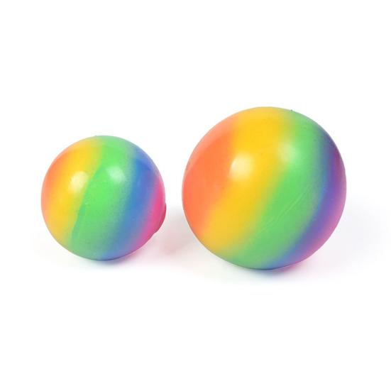 Stress Relief Flour Ball Toy Rainbow Color Changing Stress Ball Fidget Toy Home Office Desk Toy Decompression Gadget