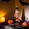Festival Wooden Nutcrackers Statue 35Cm Tall Gingerbreads Man Inspired Christmas Decoration For Tabletop Display