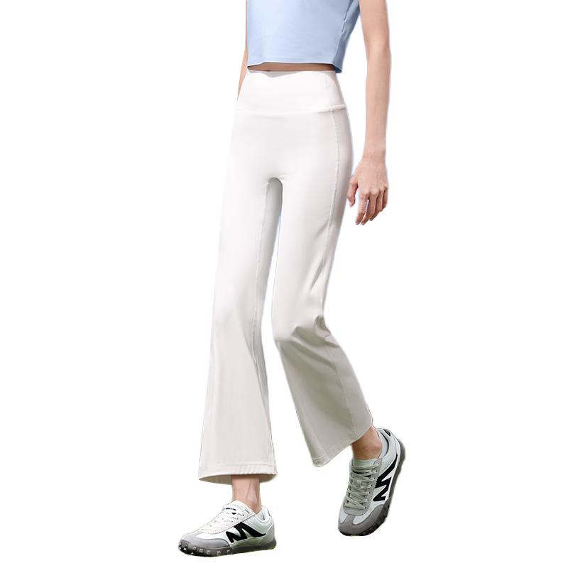 Camel Women's High-Elastic Ice-Cool Flare Cropped Sports Pants
