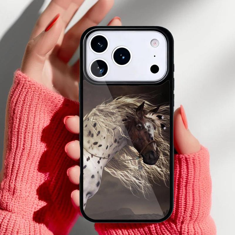 Horse Pony Pattern Phone Case for iPhone 17 16 15 14 13 Pro Max Back Cover for 12 11 Pro Coque