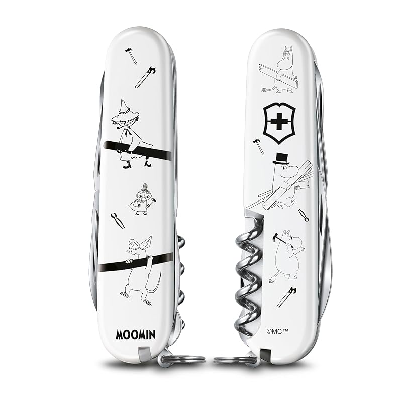 VICTORINOX Moomin Carpenter Climber Swiss Army Knife, Multi-Function Knife, Collectible, Disaster Preparedness Tool, Swiss-Made Multi-Tool with 14