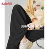 Baleno Women's Relaxed Wide-Leg Casual Pants