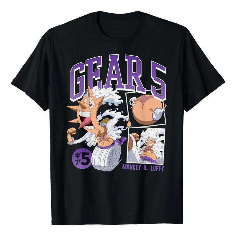 Camiseta Anime Monkey D. Luffy Gear 5 Poses S