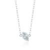 [Puremond] Earthquake Marquise Silver Necklace OTN222807DWW