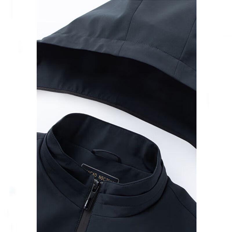 ROMON Men's Hooded Casual Short Jacket