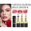 Farbwechselnder Lippenbalsam, Temperatur-Lippenstift, natürlich, langlebig, wasserfest, Kristallblumen-Gelee-Lippenstift-Make-up