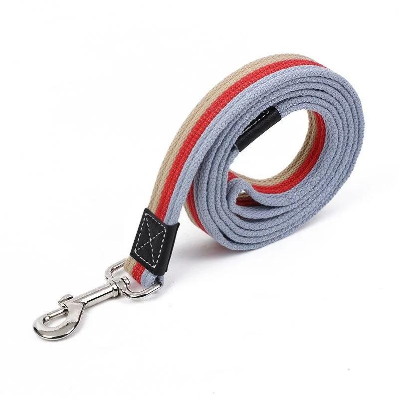 Pet Canvas Leash Extended and Thickened Leash Small Medium Dog Leash for Outdoor Walking Dog Harness and Leashes