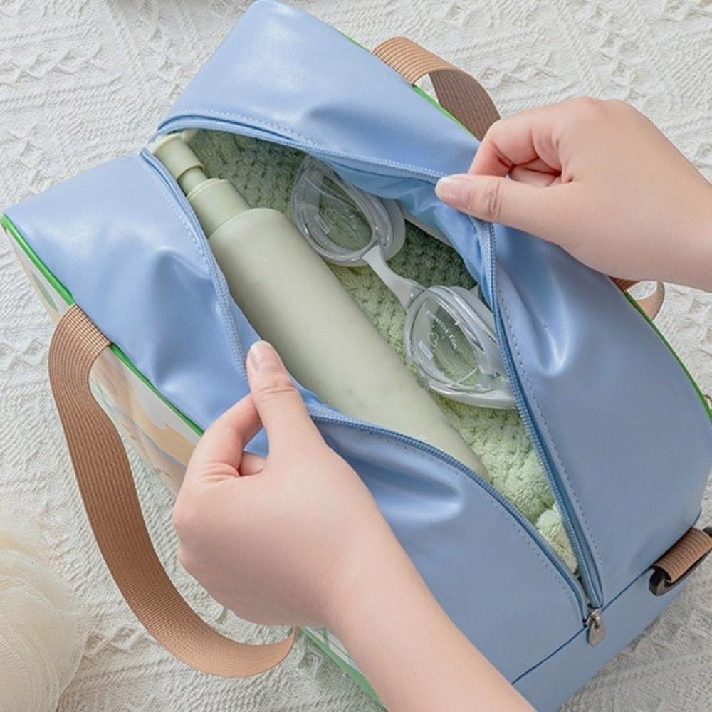 Dry Wet Separation Crossbody Fitness Bag Animal Pattern Cartoon Sports Bag  Boys Girls
