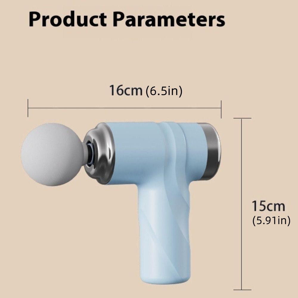 6-speed Mini Fascia Massager Self-assist Massage Rechargeable Fascia Massager  Office