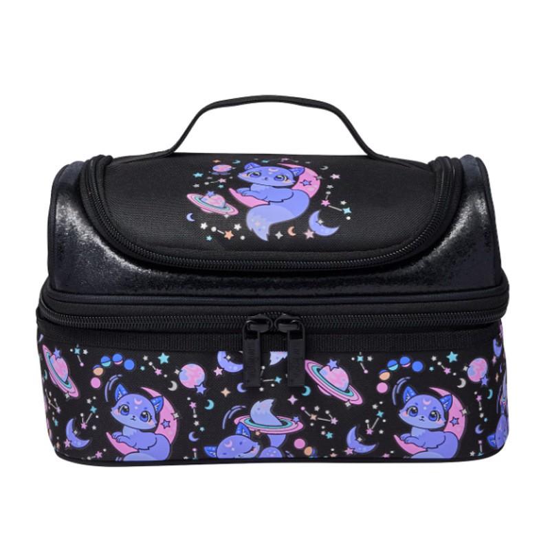 Kids Insulated Lunch Bag School - Double Layer Waterproof Canvas Tote With Handle Large Capacity Leakproof Student Lunchbox