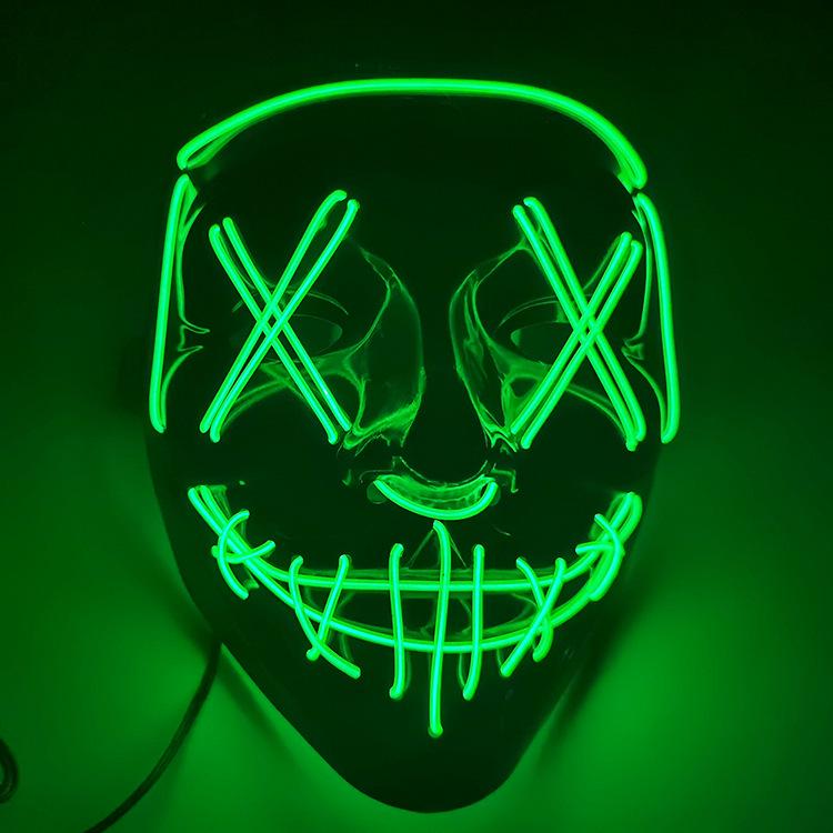 Black Luminous Halloween Mask for Party & Festival