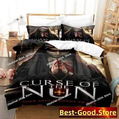 Nuovo Set Biancheria da Letto The Nun Singolo Gemello Matrimoniale Queen King Size Set Letto Adulto Bambino Camera da Letto Federe Set Anime parure de lit Letto