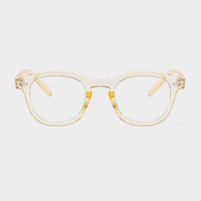 Neo Retro 3357 Dot Point Horn-Rimmed Glasses C2 YELLOW