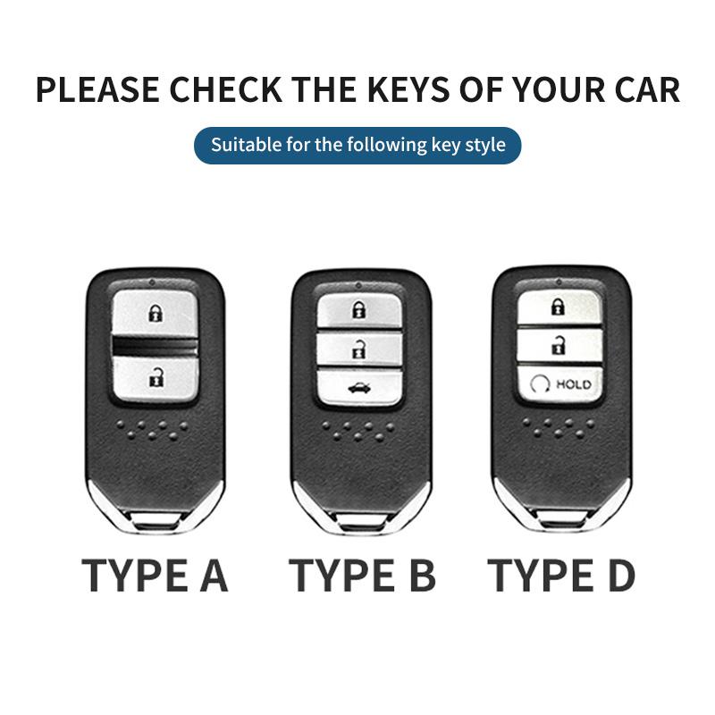 Fashion Genuine Leather Car Key Cover Case for Honda 2017 2018 19CRV Pilot Accord Civic Jazz Jade Fit HR-V Freed Accessories