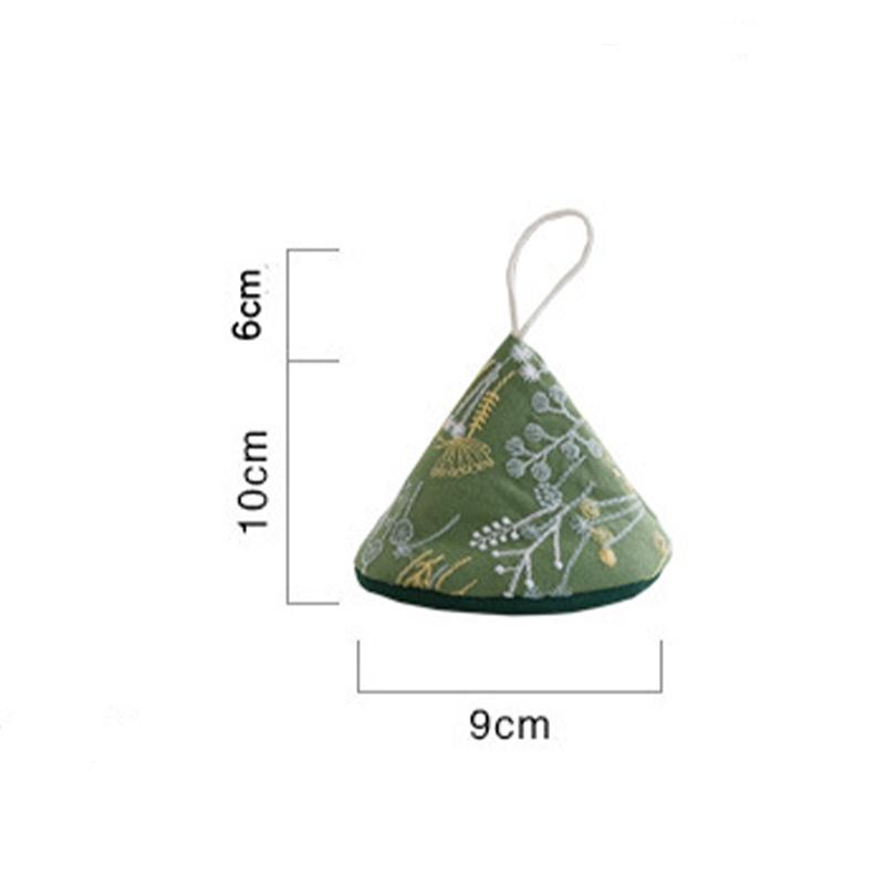 2pc Embroidered Cotton and Linen Kitchen Scalding-proof and Heat-insulating Pot Cap Pot Gripper Fresh Pastoral Pot Cap Pot