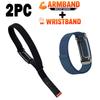 New Nylon Weave Bicep Strap for Google Fitbit Air Band Fitness Tracker Replacement Armband/Wristband for Google Fitbit Air Strap