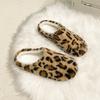 Women's Two-wear Soft Bottom Large Size Thickened Winter Warm Fur One Padded Lining Ankle Boots Non-slip Baotou Cotton Fur Slippers