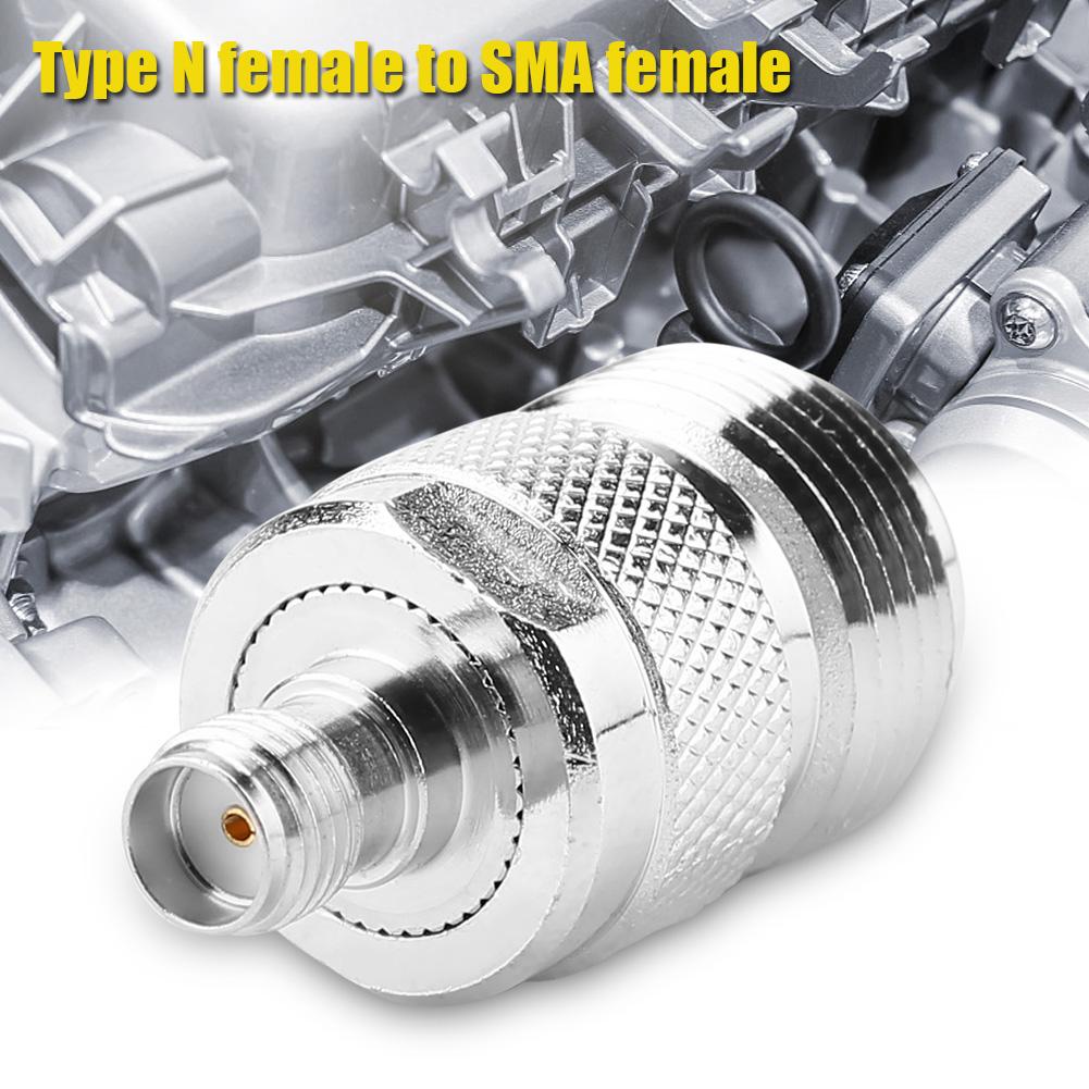 2pcs Type N Female To SMA Female RF Connector Coaxial Adapter Test Converter